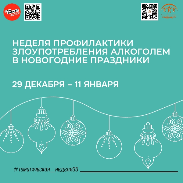 Неделя профилактики злоупотребления алкоголем в новогодние праздники