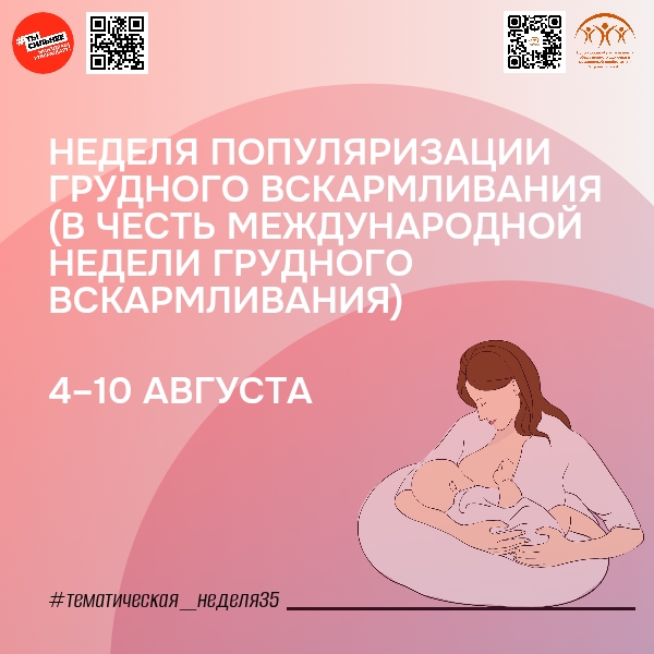Неделя популяризации грудного вскармливания в России 