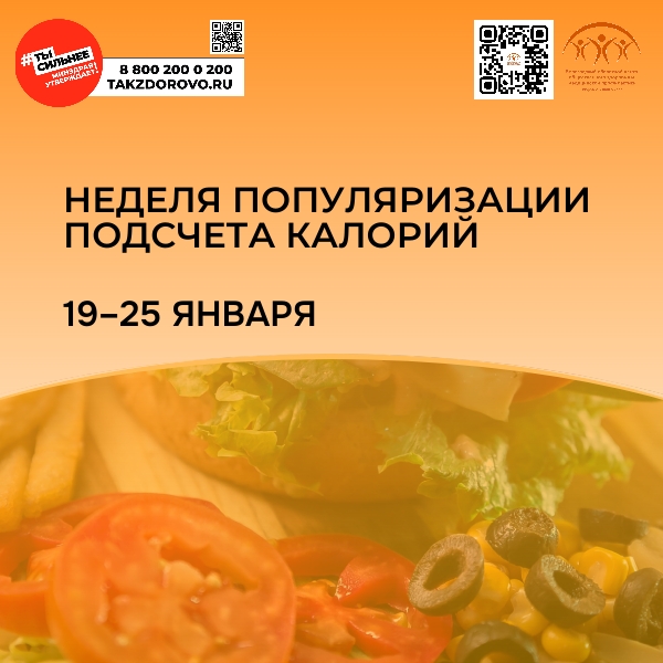 Неделя популяризации подсчета калорий 